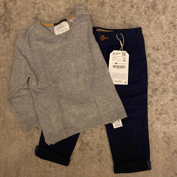 Zara Other - Zara Baby Sweater and Pants; 9-12 months; New with tags on pants only.